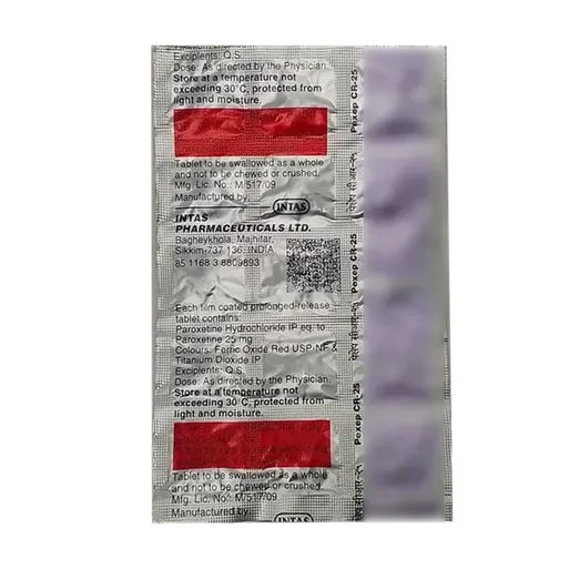 pexep cr 25mg tablet 15's